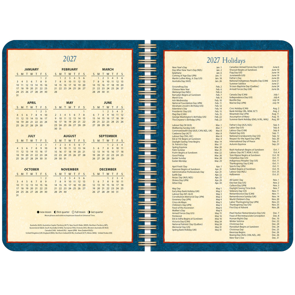 LANG Heart and Home 2027 Spiral Engagement Diary Planner by Susan Winget