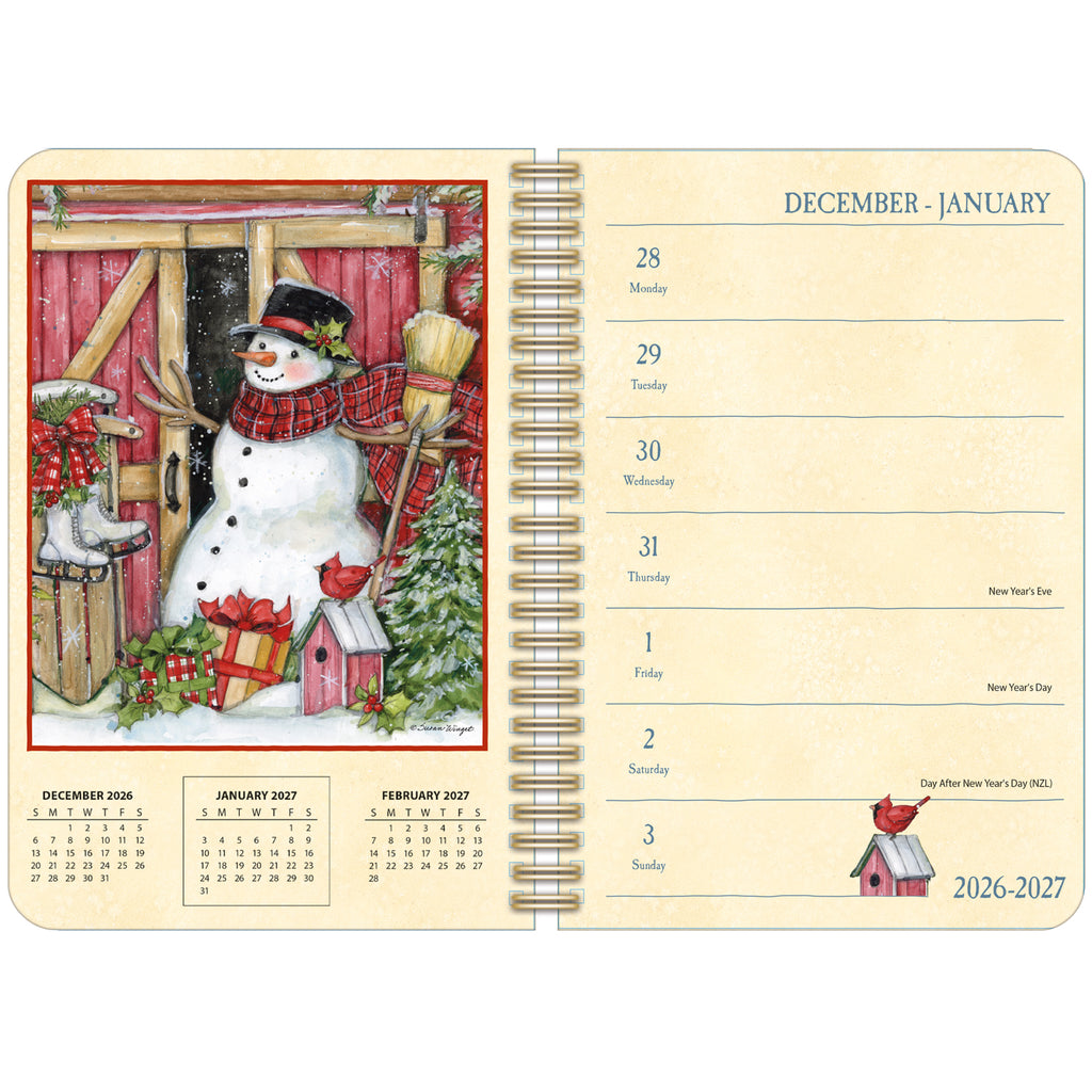 LANG Heart and Home 2027 Spiral Engagement Diary Planner by Susan Winget
