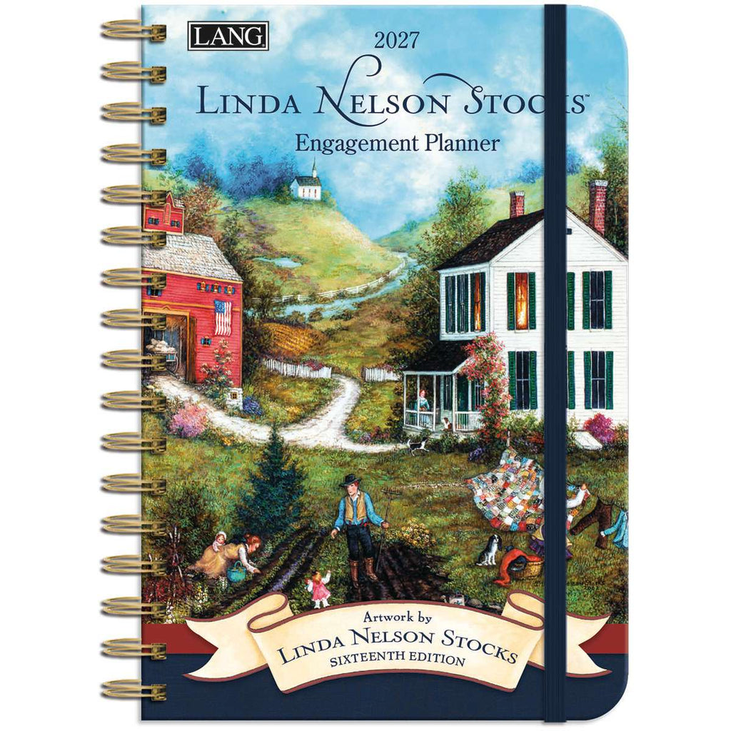 LANG Linda Nelson Stocks 2027 Spiral Engagement Diary Planner