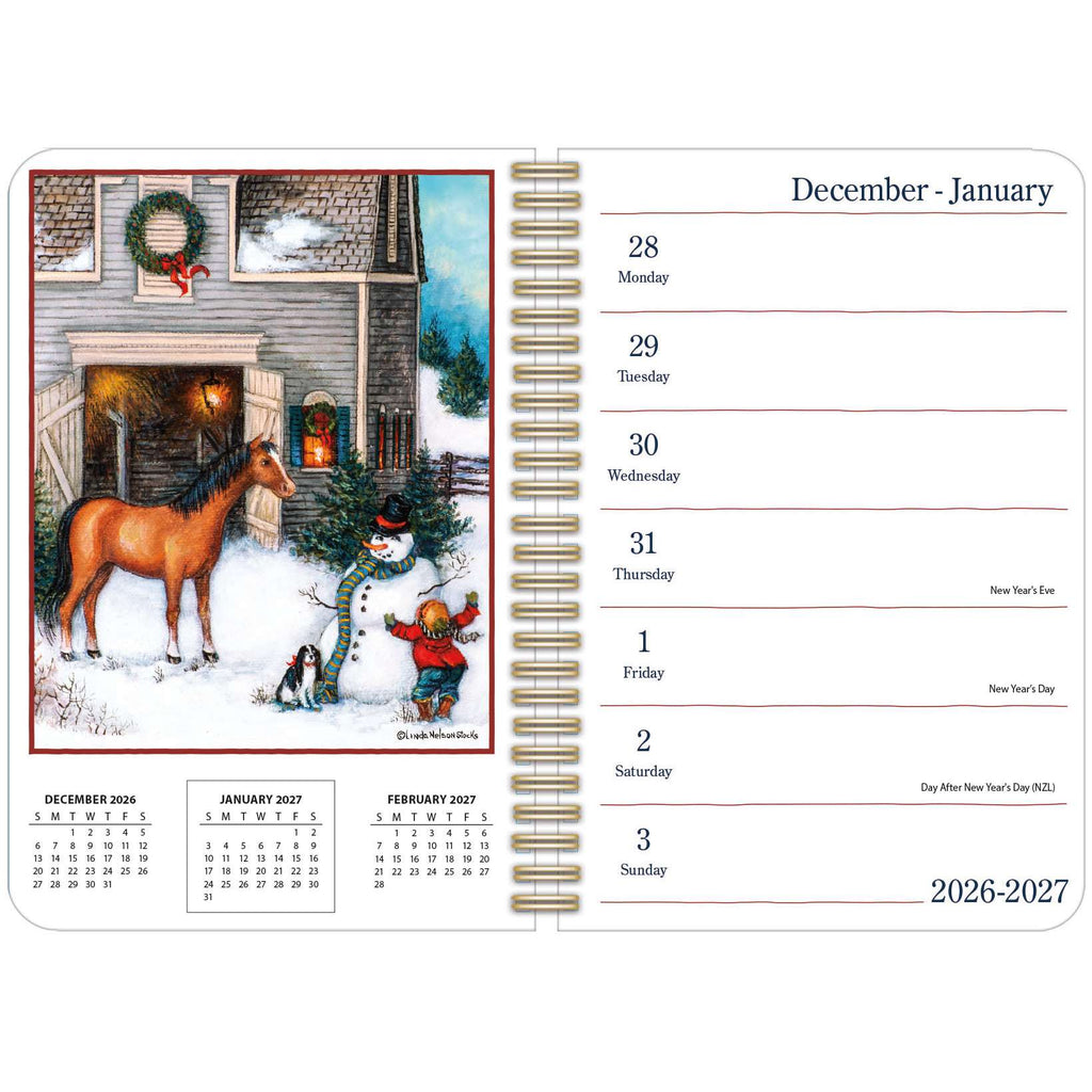 LANG Linda Nelson Stocks 2027 Spiral Engagement Diary Planner
