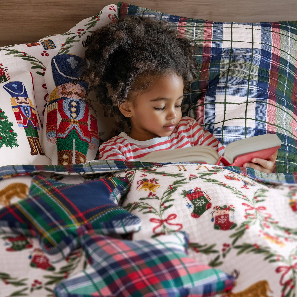 Festive Nutcrackers Single Quilt Set