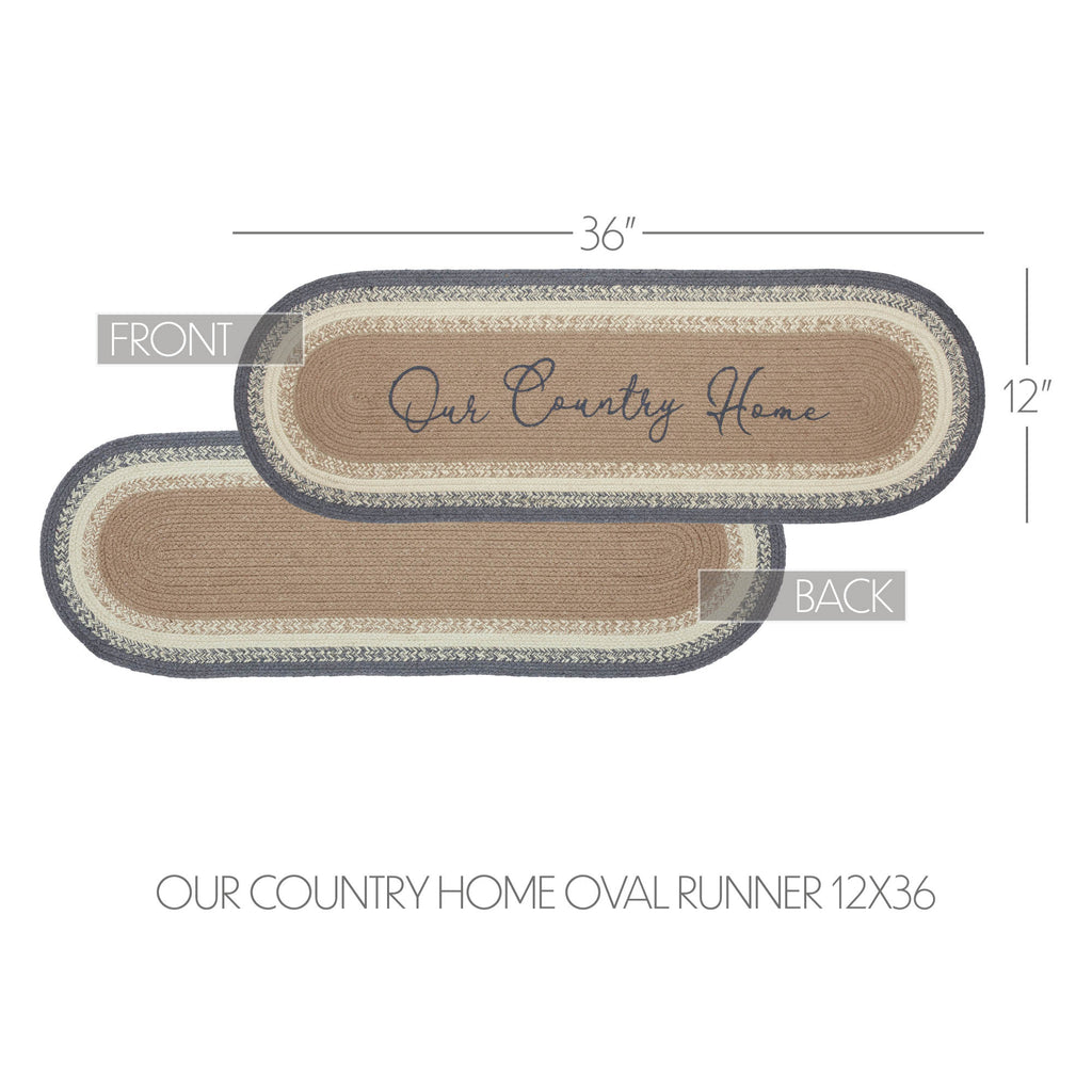 Our Country Home Braided Table Runner