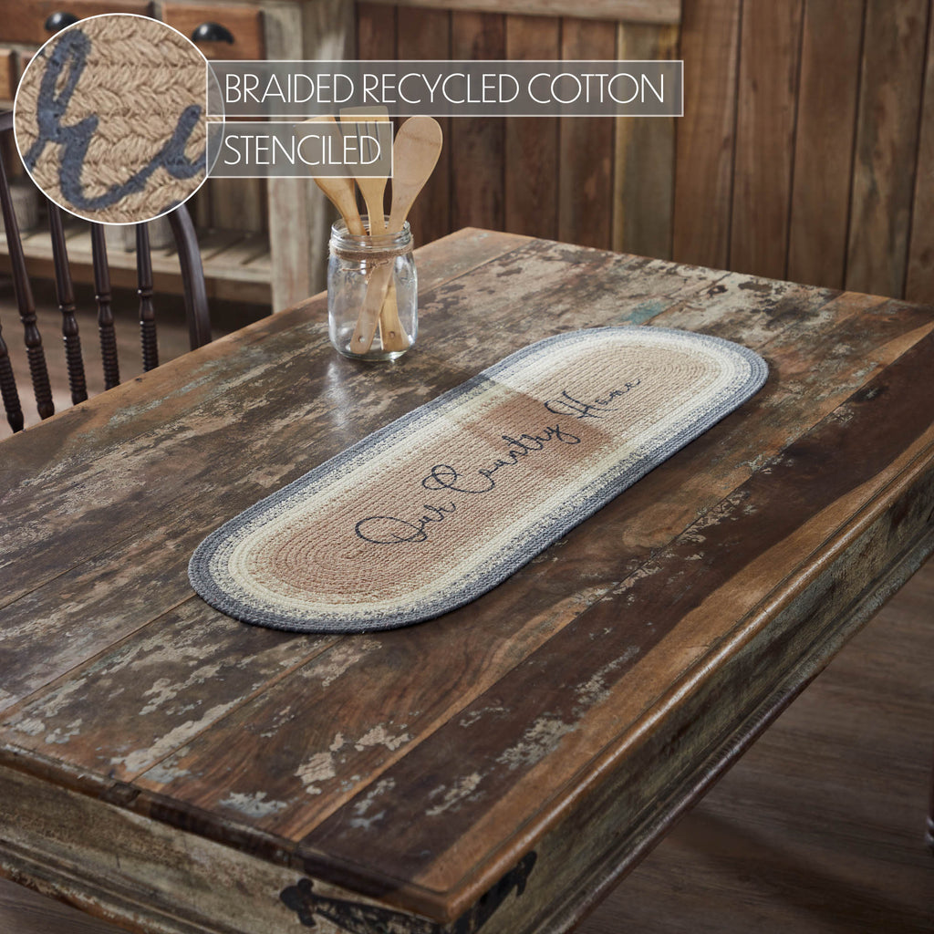 Our Country Home Braided Table Runner