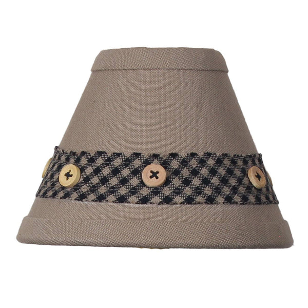 Oat and Gingham 6" Lampshade