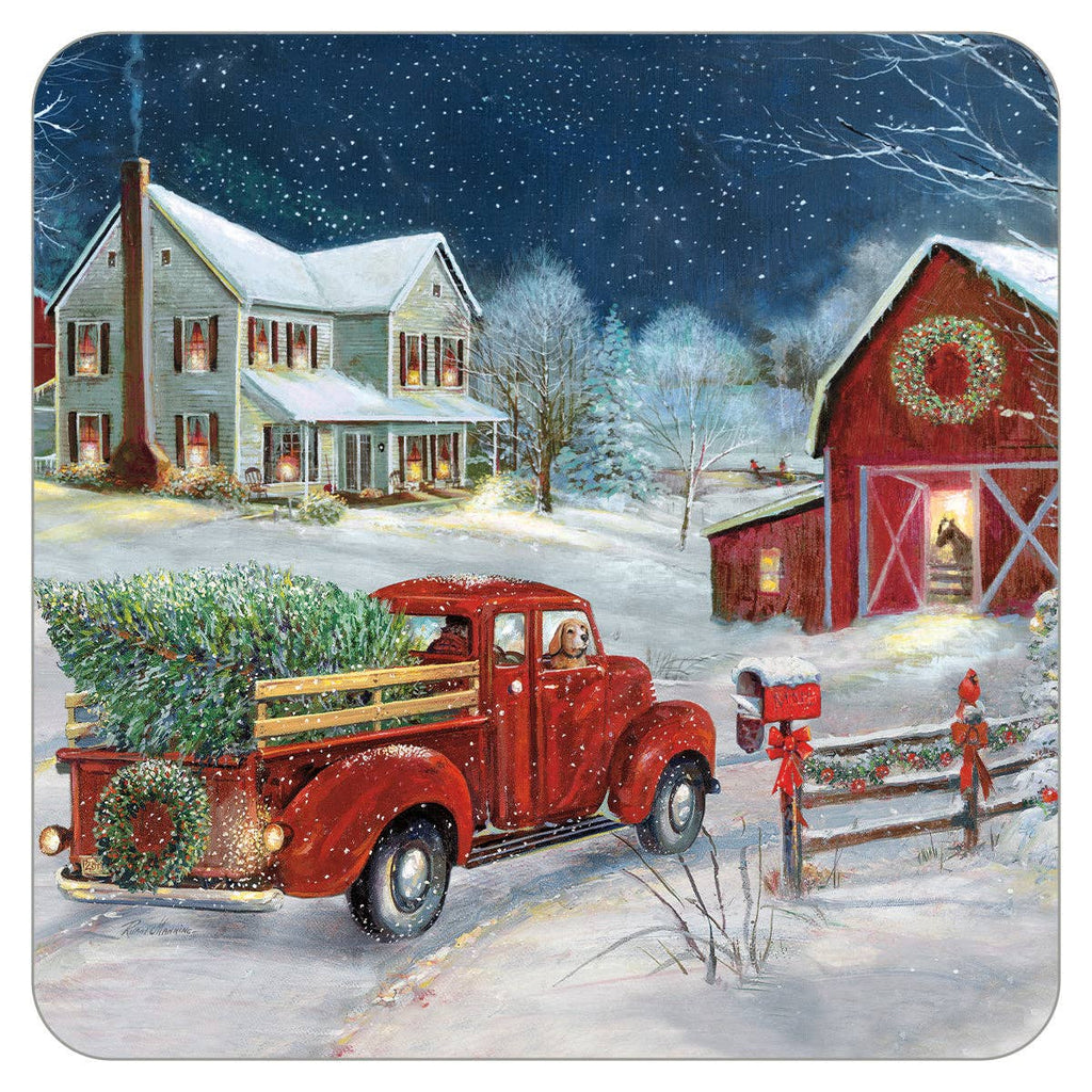 Barn & Tree Coaster