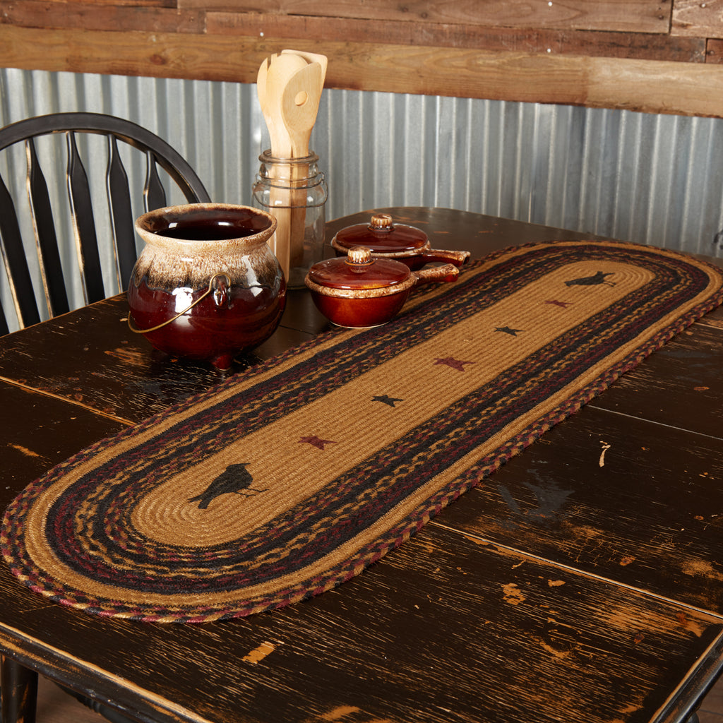 Heritage Farms Crow Jute Table Runner