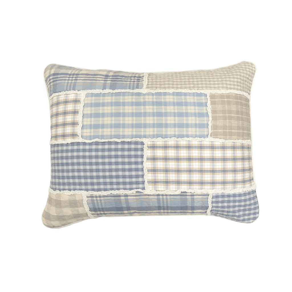 Slate Cobblestone Patchwork Quilt Set