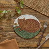 Cheshire Cat Small Braided Trivet Mat
