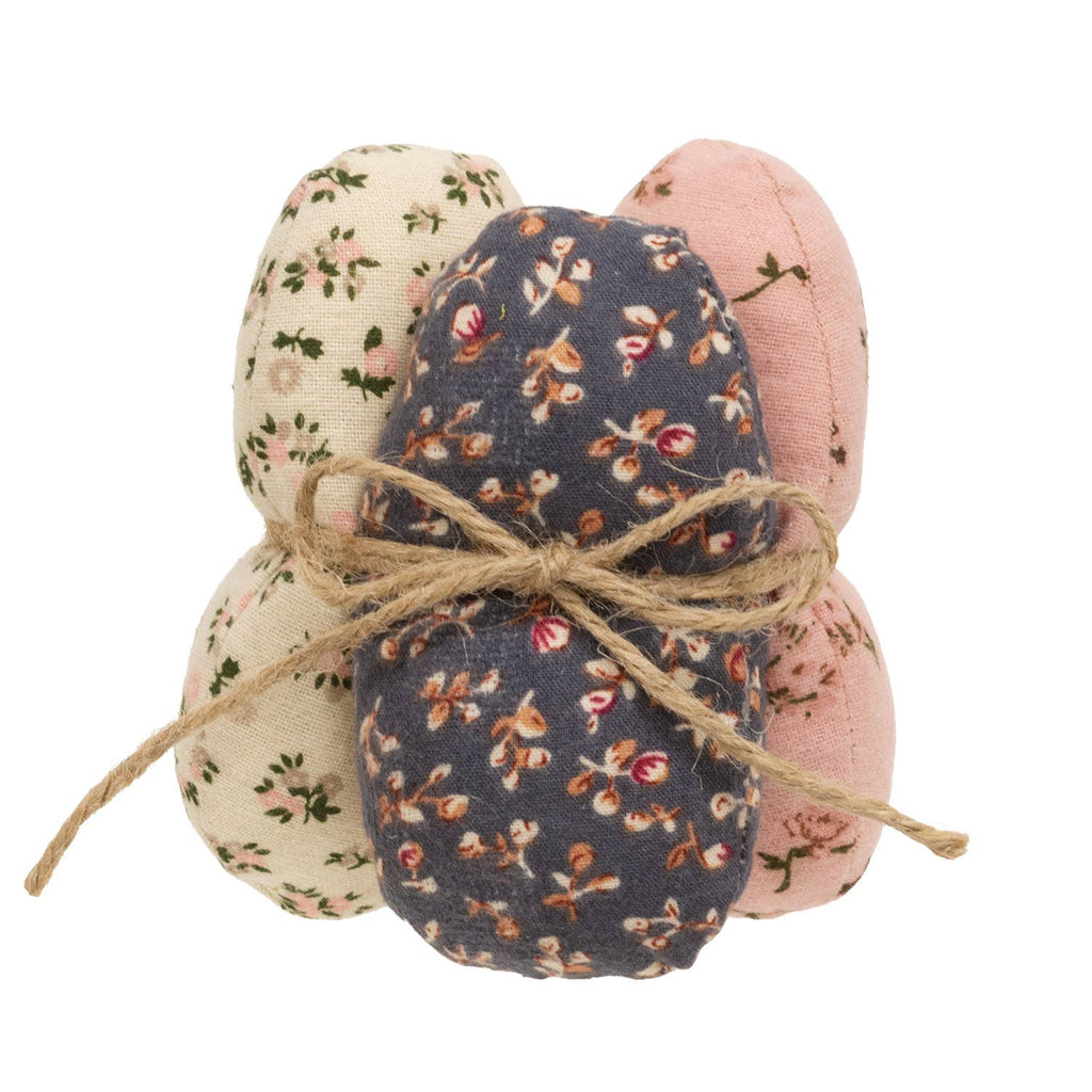 Set of 3 Vintage Style Floral Easter Eggs