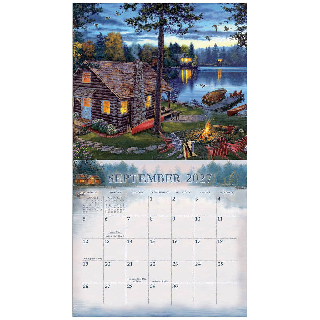 Cabin View 2027 Wall Calendar