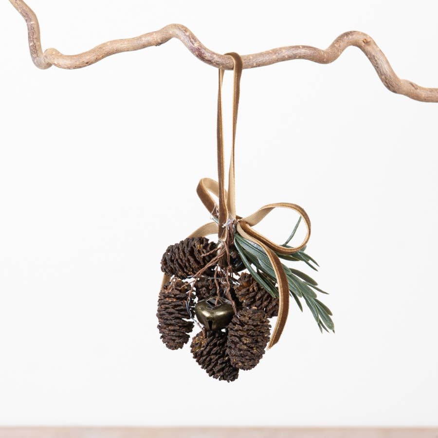 Pinecone and Bell Hanger