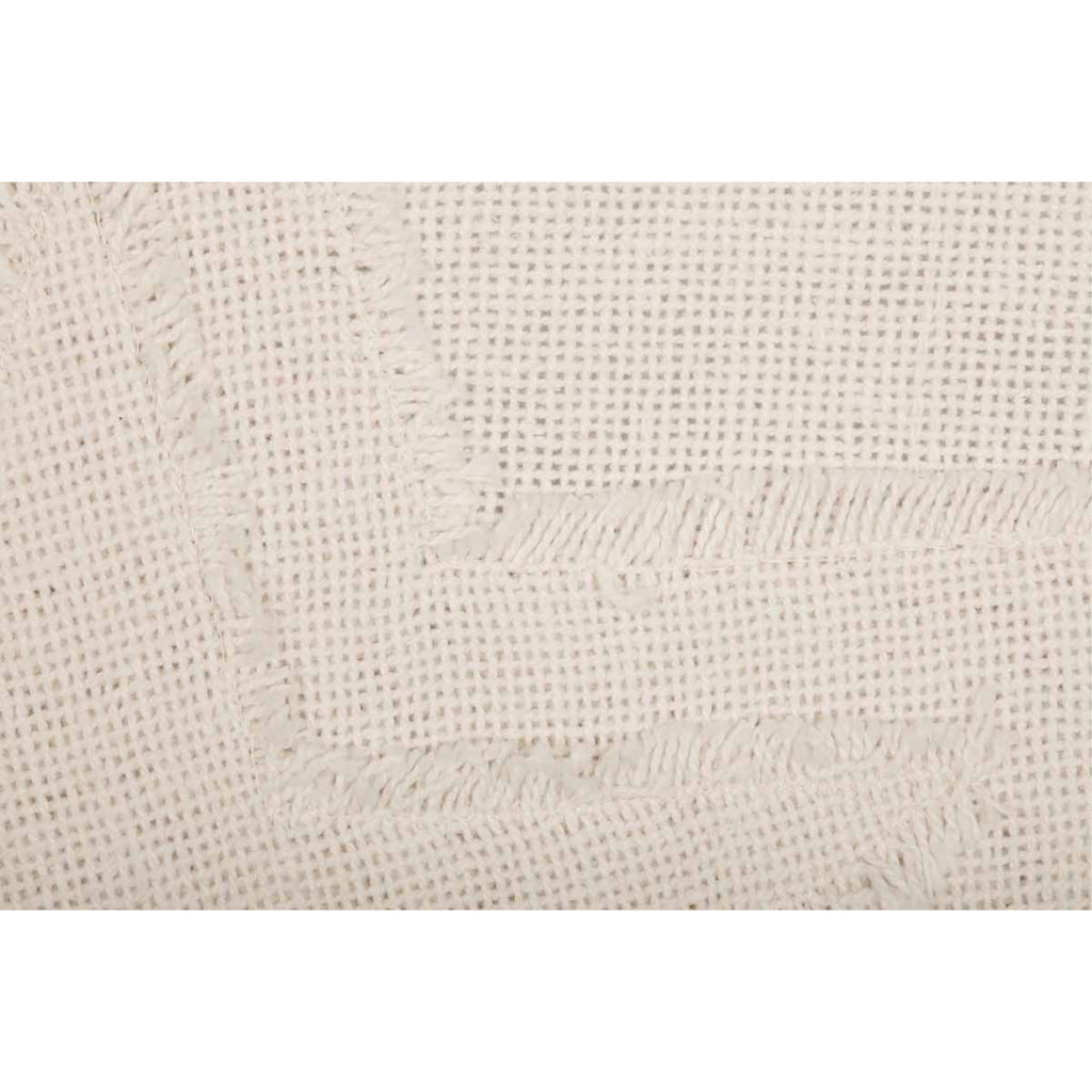 Burlap Antique White Star Pillow Sham