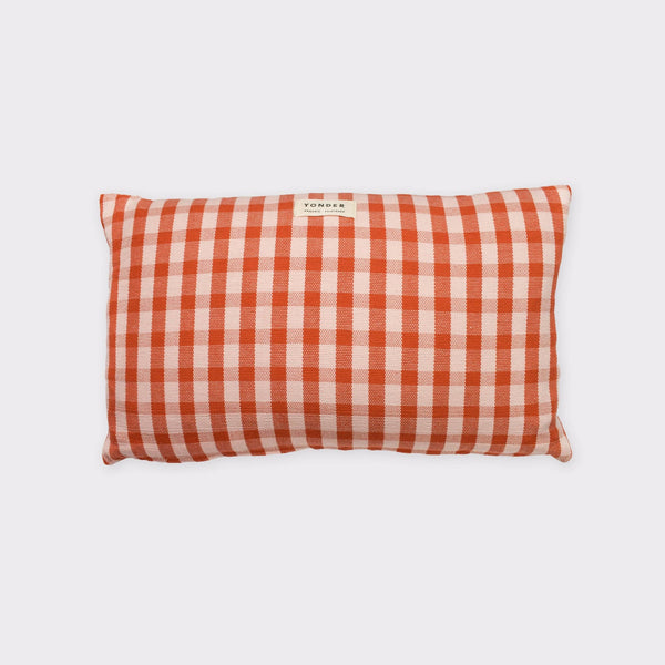 Jam Gingham Organic Cotton Woven Cushion Cover