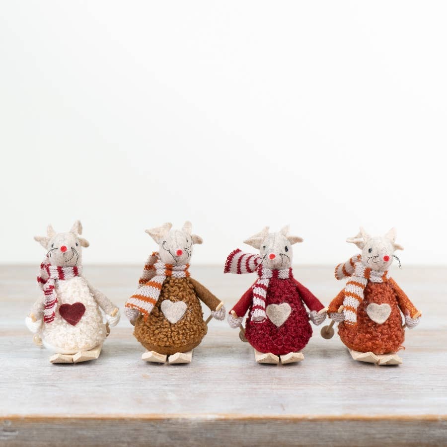 Skiing Mouse Decoration