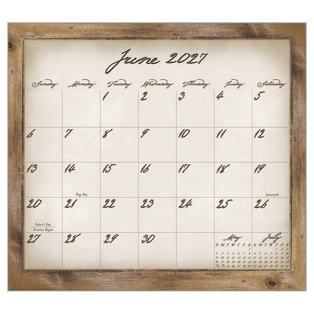 Simple Treasures 2027 Wall Calendar by Billy Jacobs