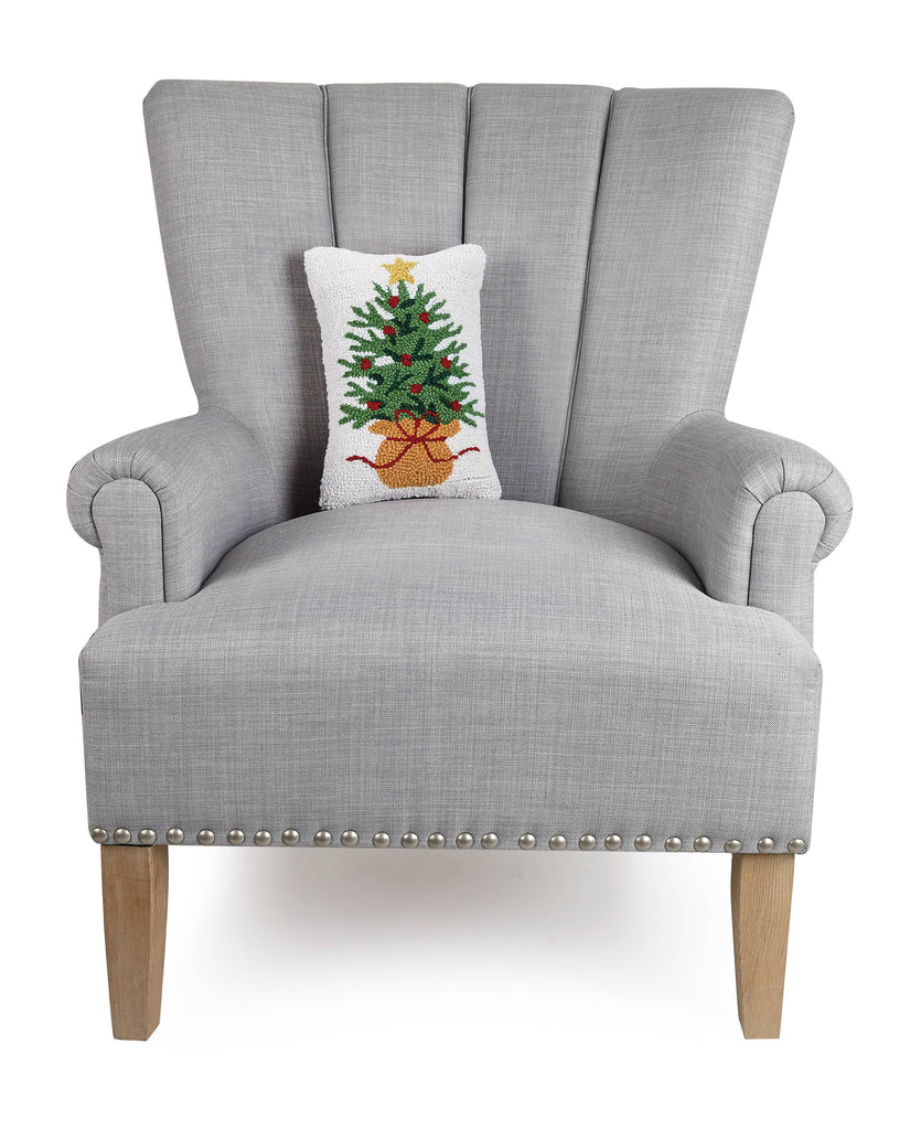 Wrapped Christmas Tree Little Hooked Cushion