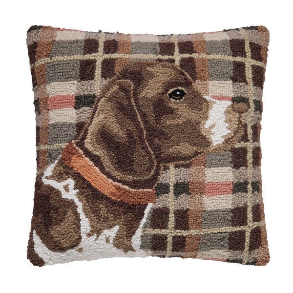 Hunting Dog Hooked Cushion