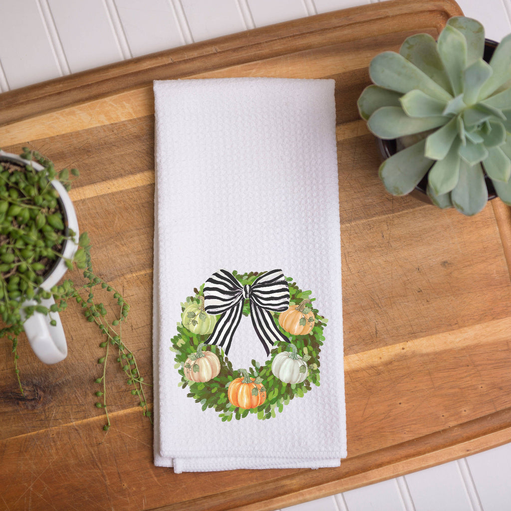 Pumpkin Wreath Towel