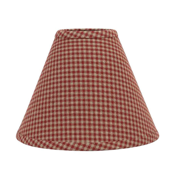 Newbury Gingham Barn Red 10" Lampshade