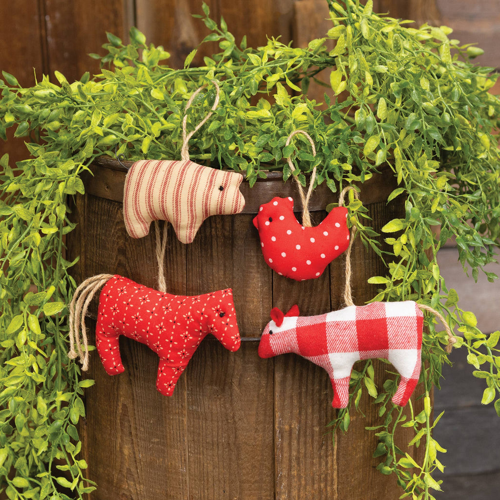 Stuffed Country Folk Horse Ornament