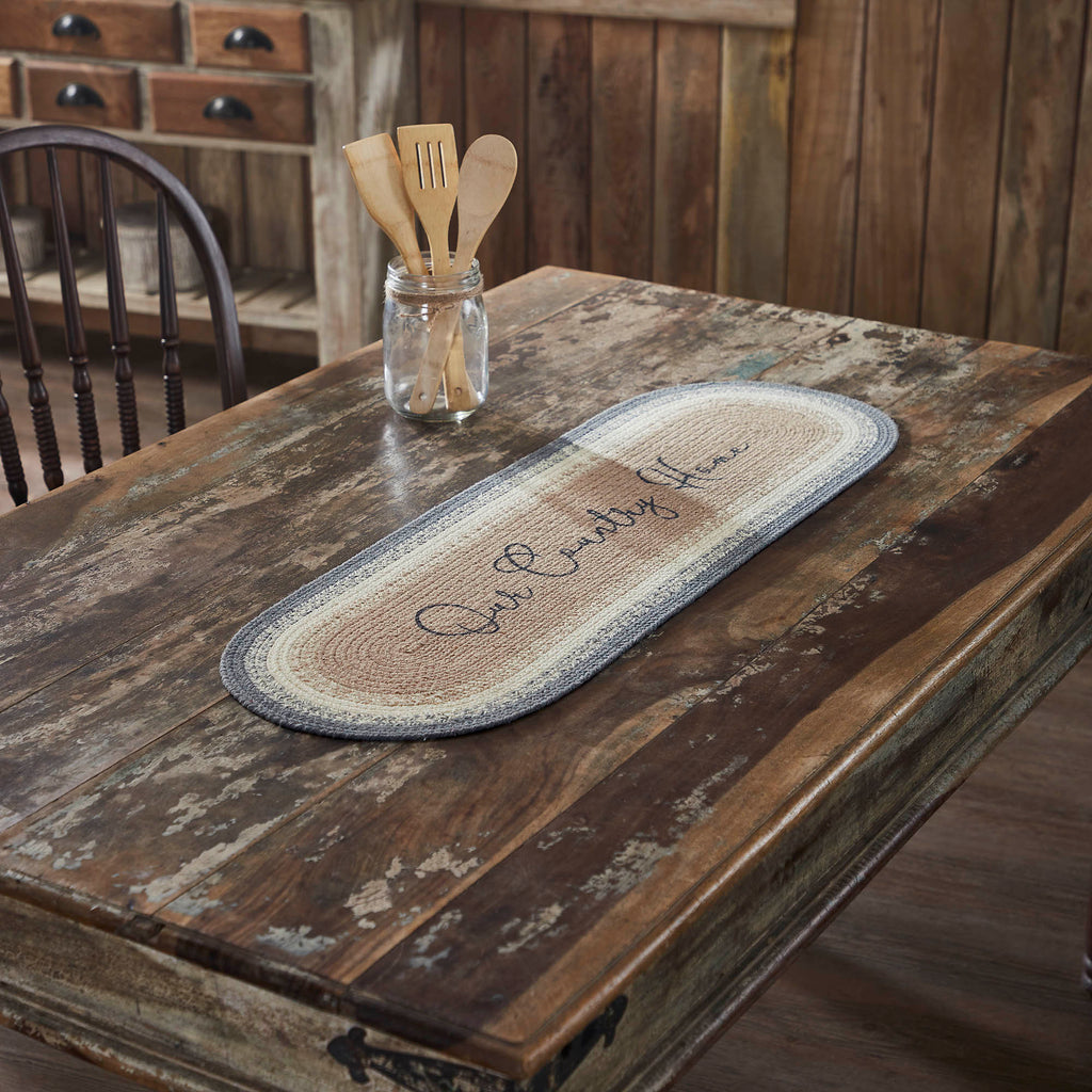 Our Country Home Braided Table Runner