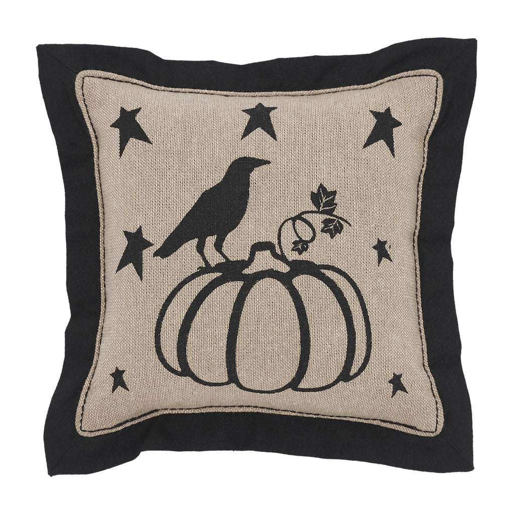 Raven Harvest Mini Primitive Pumpkin Cushion