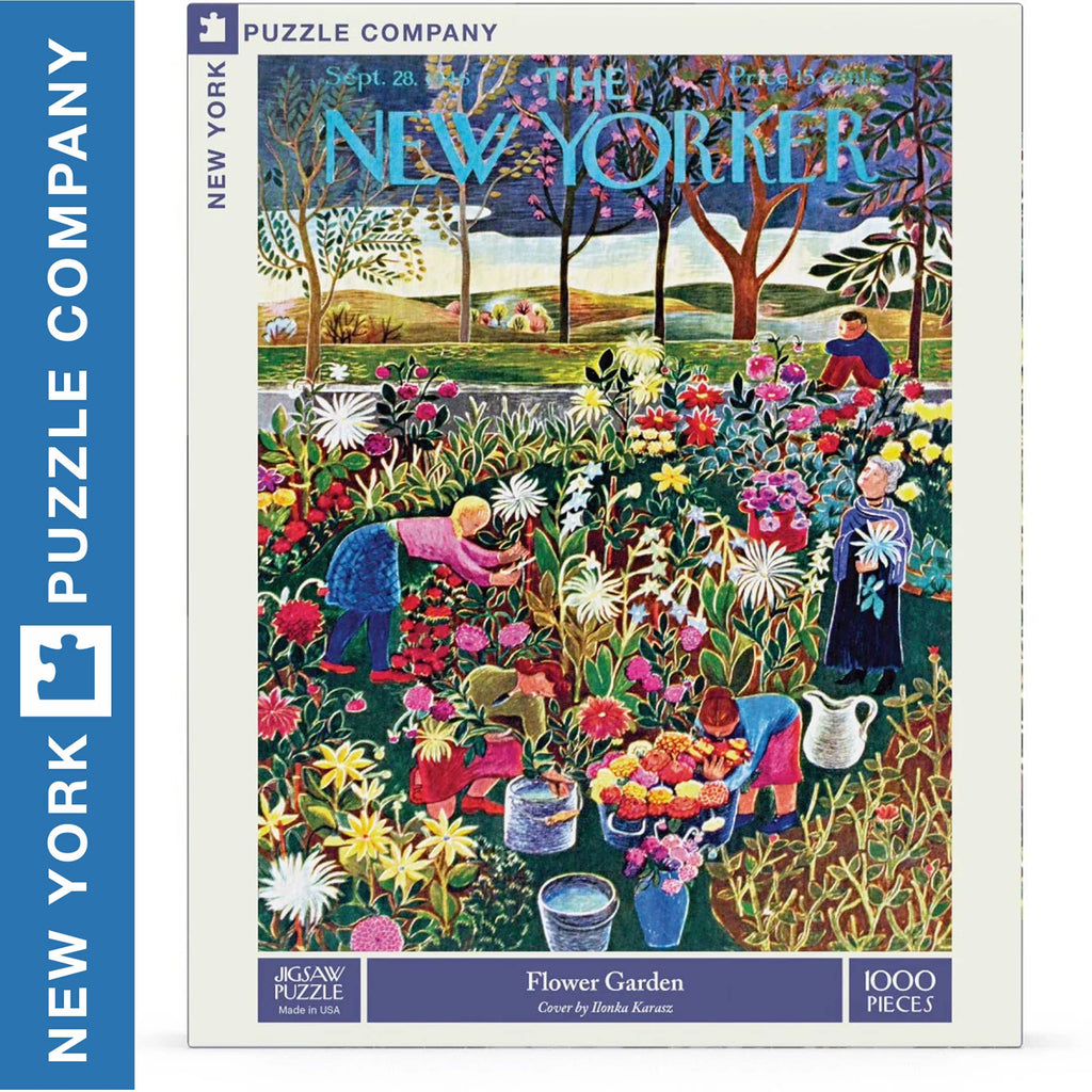 The New Yorker Flower Garden 1000 Piece Puzzle