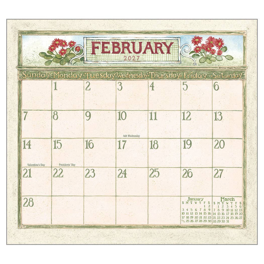 The Legacy Garden Path 2027 Wall Calendar