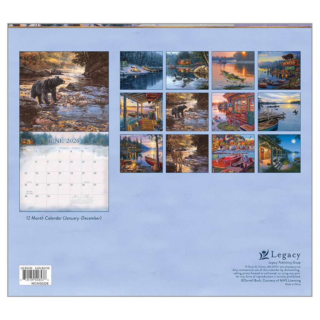 The Legacy Cabin View 2026 Wall Calendar