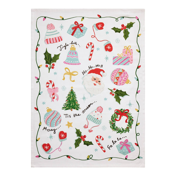 Holiday Icons Tea Towel