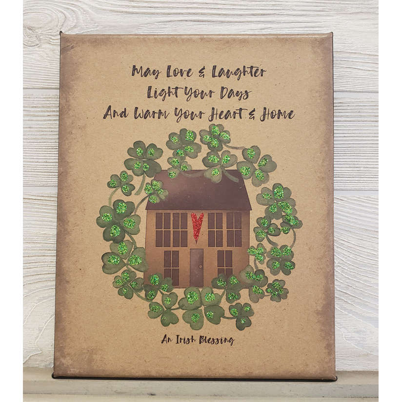 An Irish Blessing Folk Art Canvas