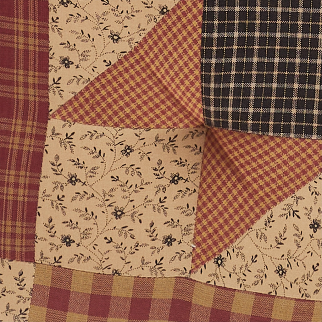Maisie Check Patchwork Cotton Chair Pad