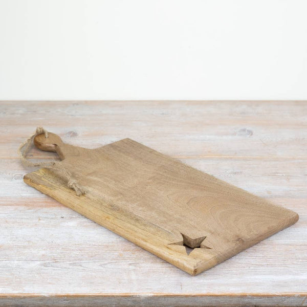 Wood Star Cut Out Chopping Board