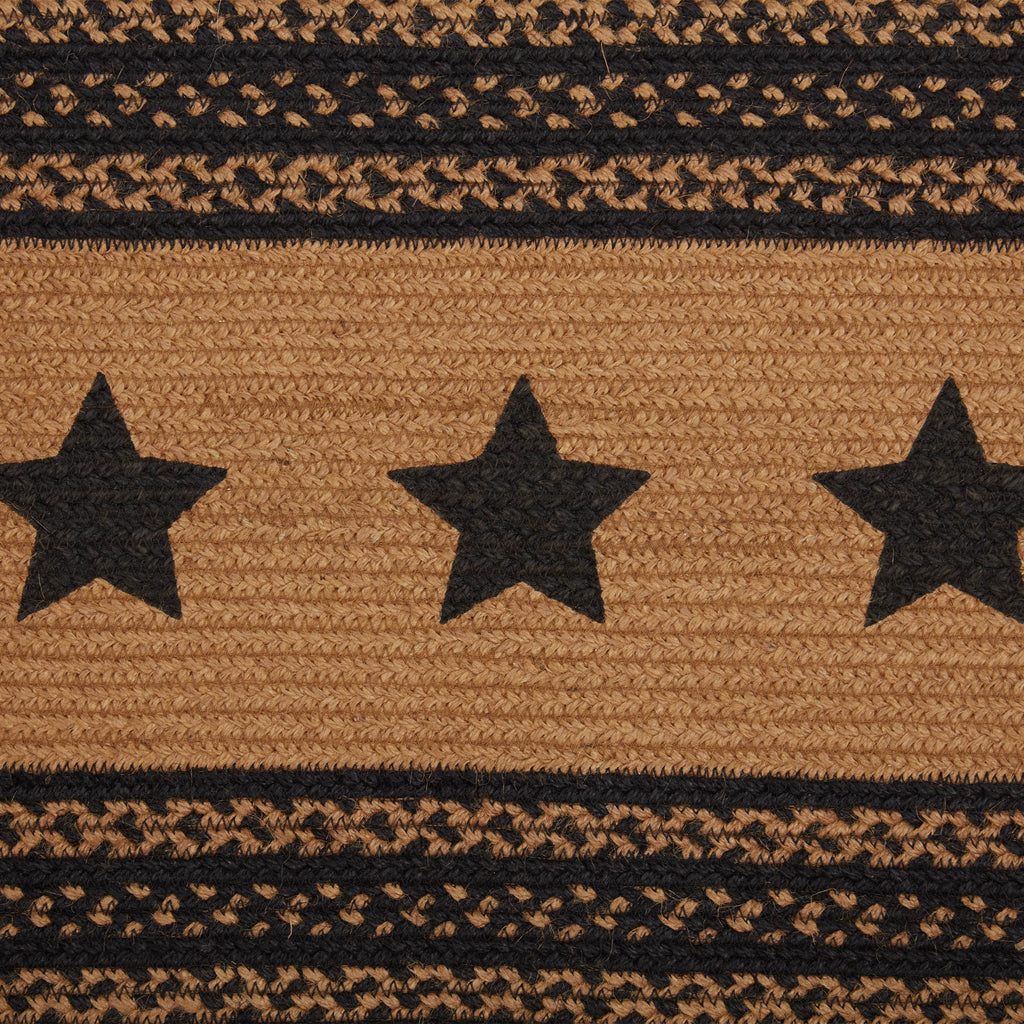 Farmhouse Jute Table Runner with Stars