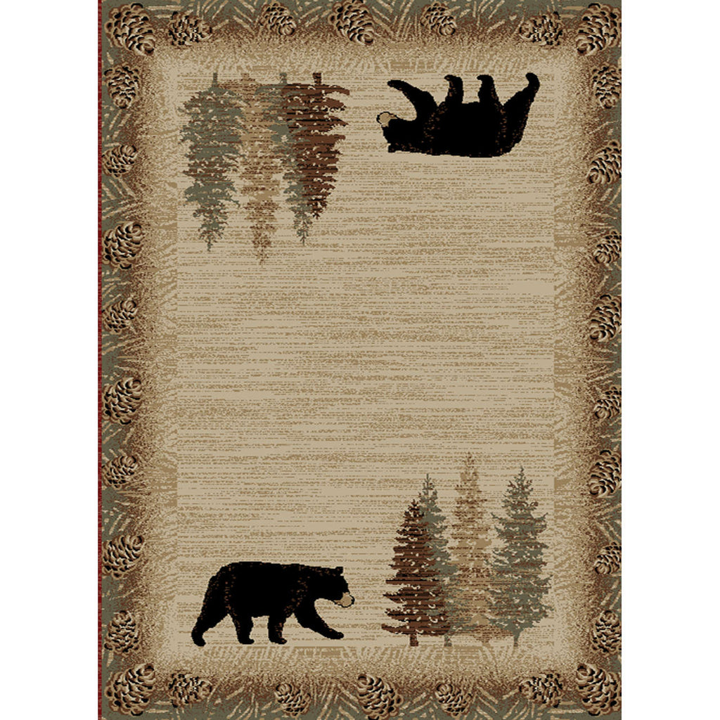 Bad Axe Log Cabin Style Rug