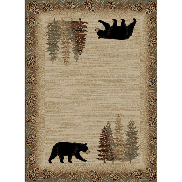 Bad Axe Log Cabin Style Rug