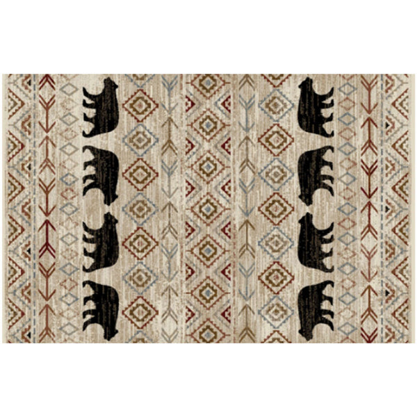 Rustic Southwestern Motifs and Bear Rug