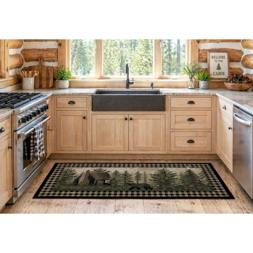 Blissful Cottage Bear Rug