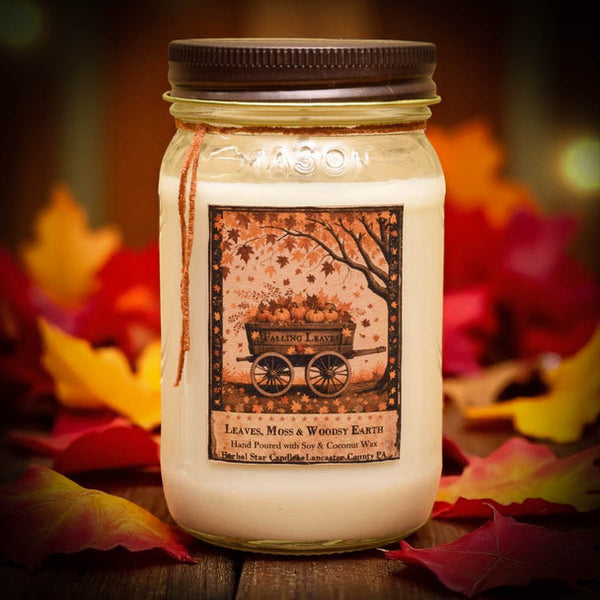 Falling Leaves Soy Mason Jar Candle