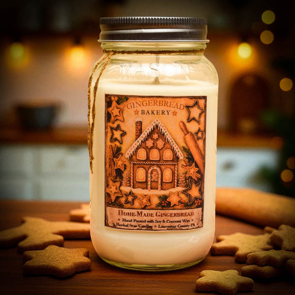 Homemade Gingerbread 24oz Soy Mason Jar Candle