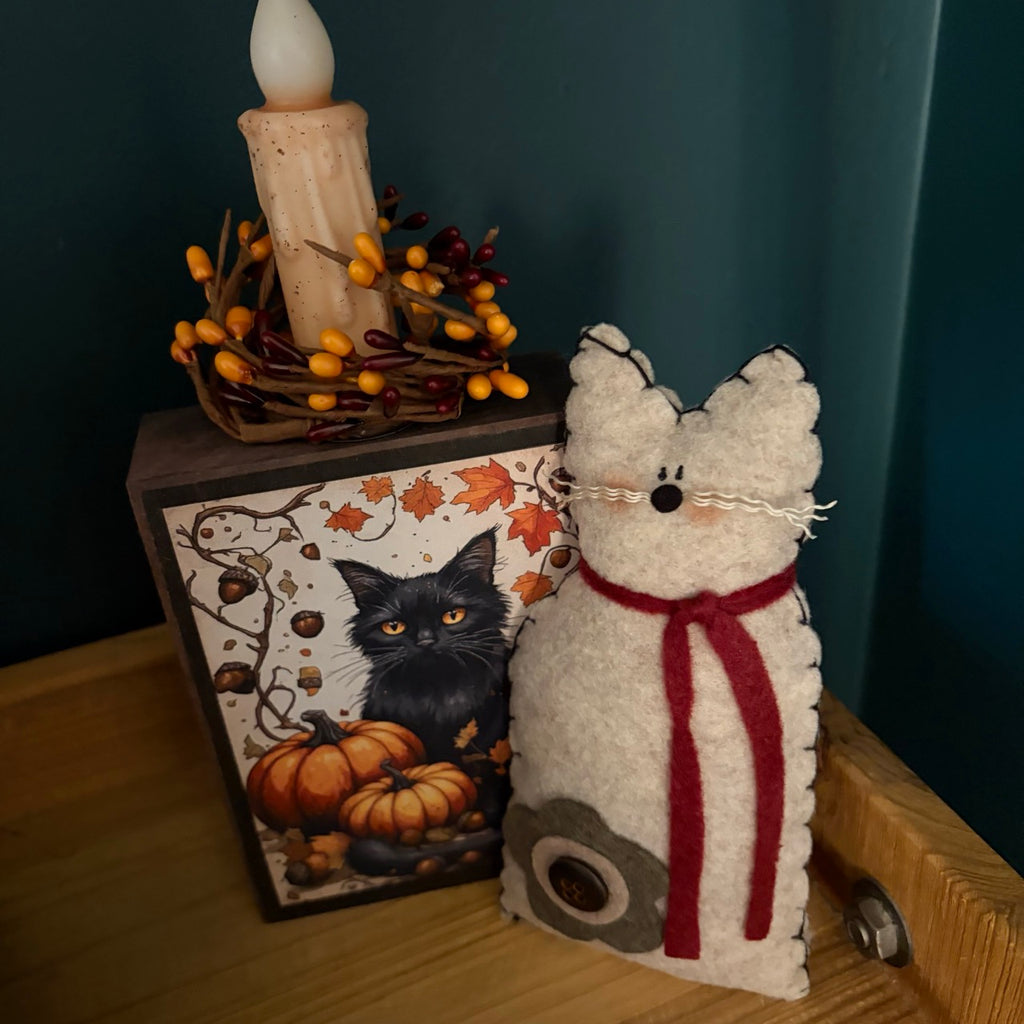 Tall Folk Art Cat