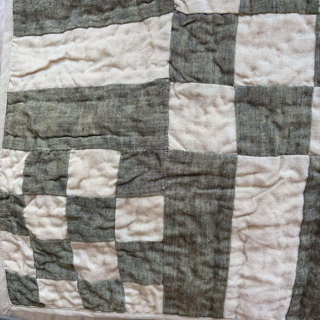 Green Earth Patchwork Throw Quilt