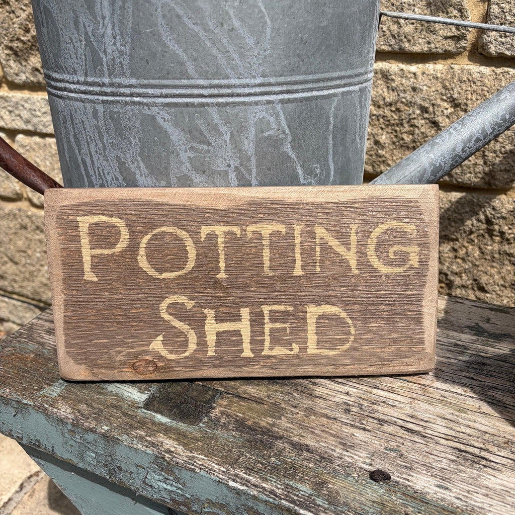 Potting Shed Wooden Sign