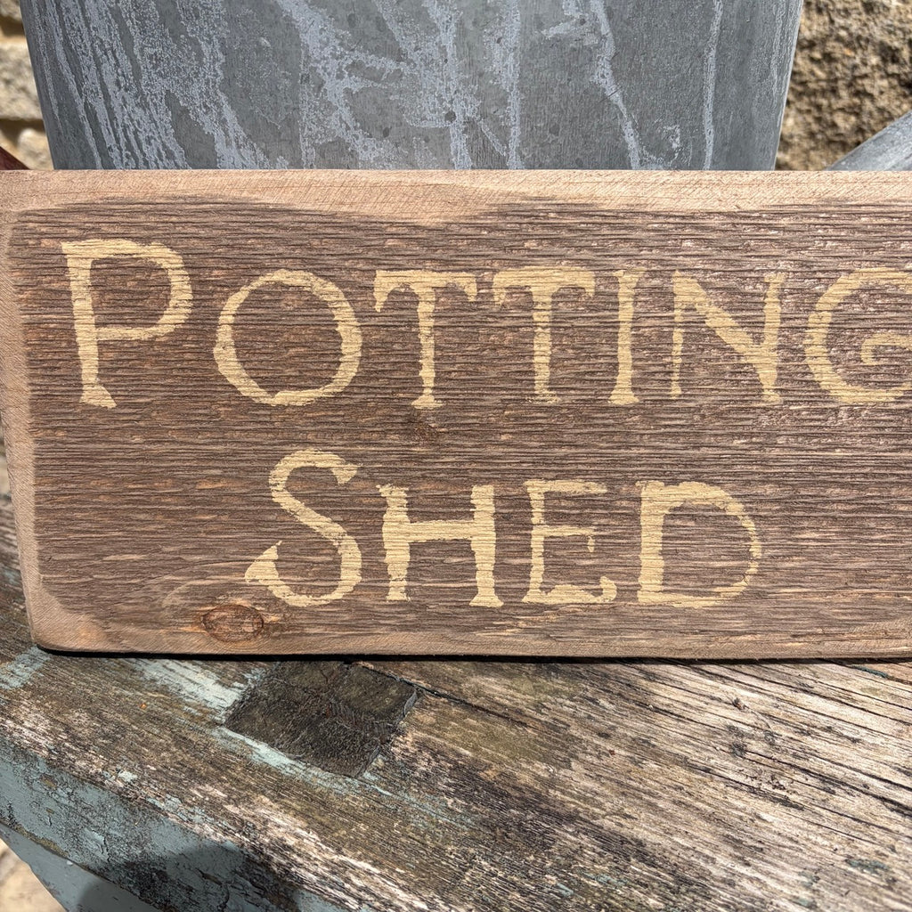 Potting Shed Wooden Sign