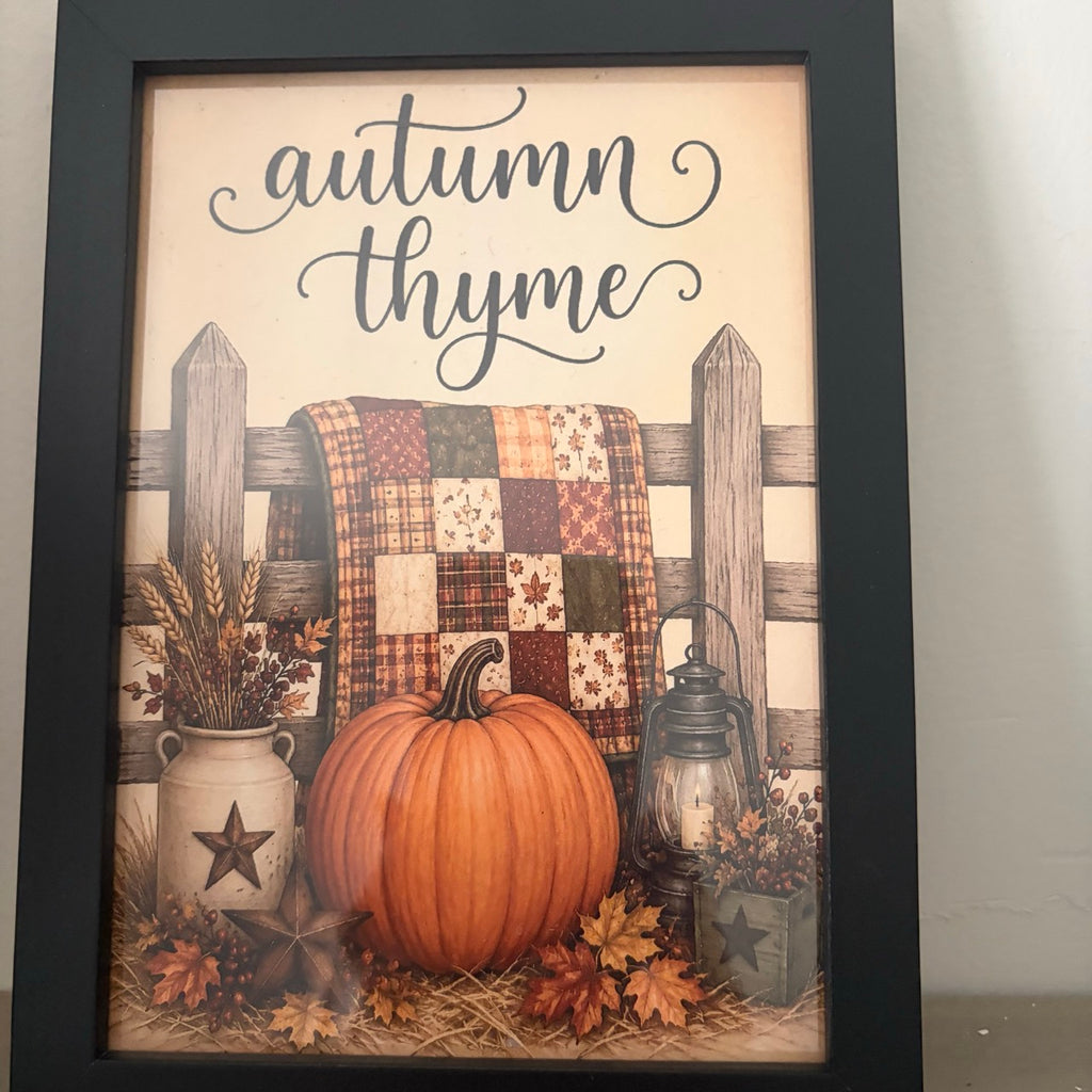 Autumn Thyme Framed Print
