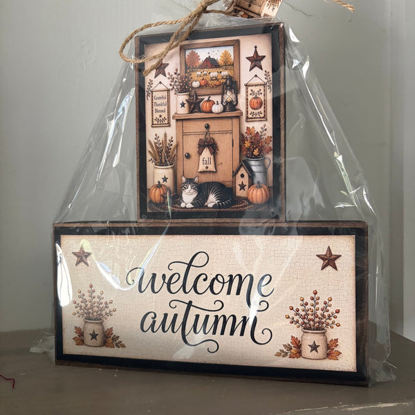 Welcome Autumn Large Block Set