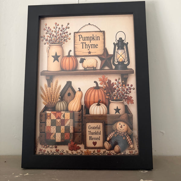 Pumpkin Thyme Framed Print