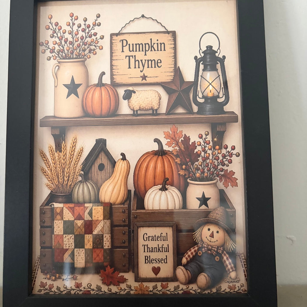 Pumpkin Thyme Framed Print