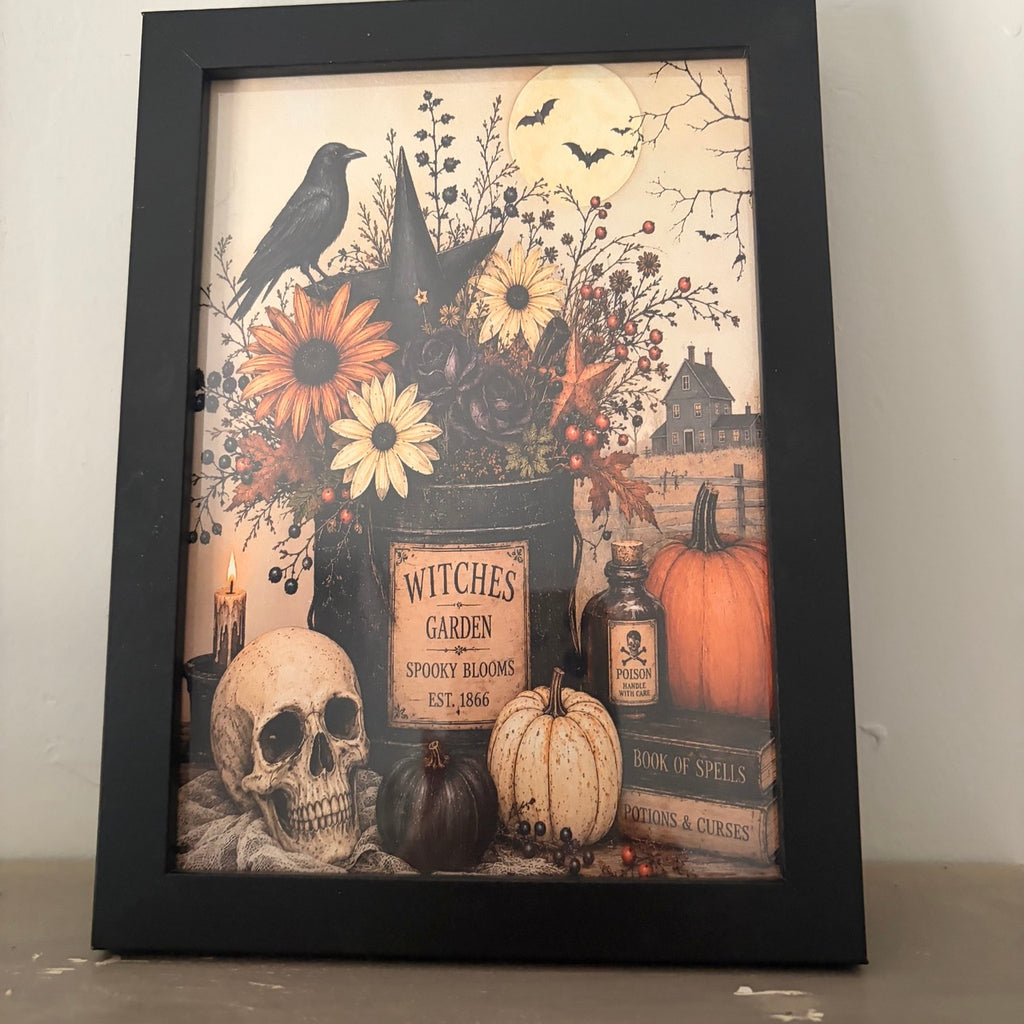Witches Garden Framed Print
