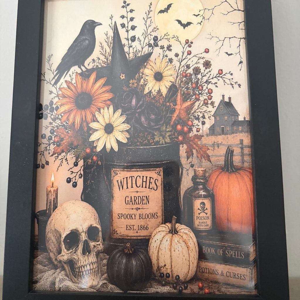 Witches Garden Framed Print